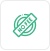 A green icon with the text NO FEE inside a circular design on a white background.